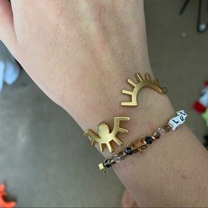 Madewell eye wink bracelet